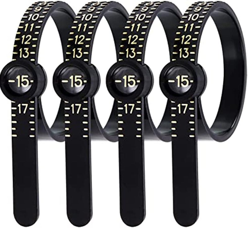 SCIKHEFT Ring Sizer with Magnifier Measuring Tool 1-17 Ring Measurer Flexible Ruler for Men&Women - Image 2